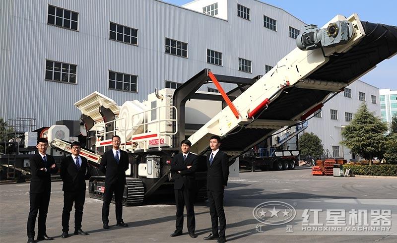 紅星履帶移動石子破碎機隨心搭配