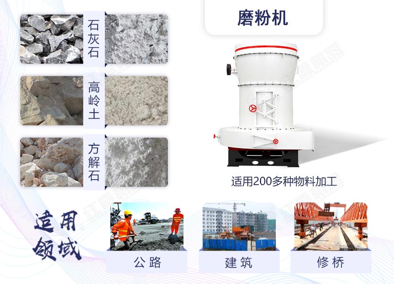 600目礦石磨粉機(jī)應(yīng)用領(lǐng)域