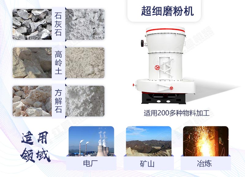 HGM系列環(huán)保超細磨機應用廣泛