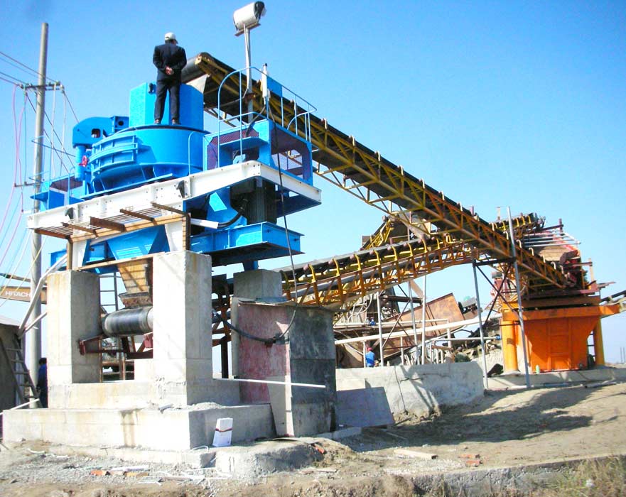 山東時(shí)產(chǎn)200噸青石制沙生產(chǎn)線